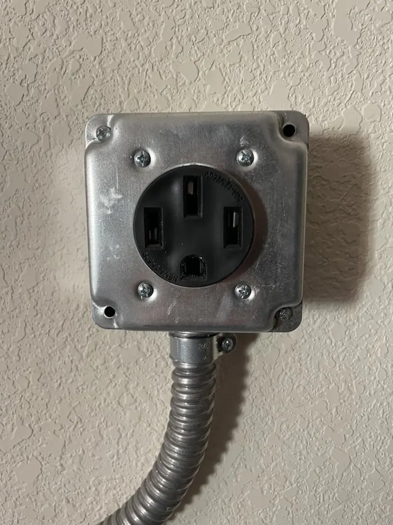 NEMA 14-50 outlet installed for Electrical Panel Upgrade in Kathleen